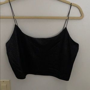 Snakeskin crop top
